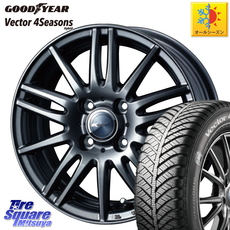 グッドイヤー ベクター Vector 4Seasons Hybrid オールシーズンタイヤ 165/60R15 WEDS ウェッズ ZAMIK ザミック TITO 15インチ 15 X 5.5J +42 4穴 100 M900系タンク・ルーミー ミラージュ ダイハツ トールM900S・M910S スバル ジャスティM900F・M910F