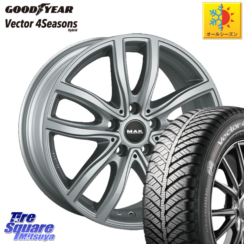グッドイヤー ベクター Vector 4Seasons Hybrid オールシーズンタイヤ 225/45R18阿部商会 MAK FAHR ホイール 18インチ 18X8.0J(BMW G29) 30 5穴 112 BMW Z4 G29|タイヤスクエアミツヤ