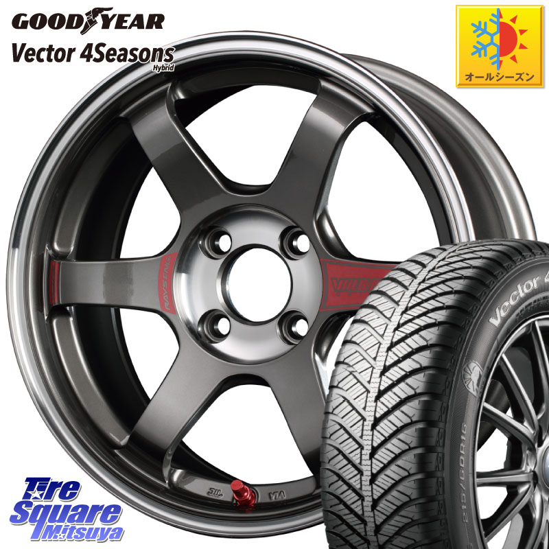 グッドイヤー ベクター Vector 4Seasons Hybrid オールシーズンタイヤ 195/65R16RAYS 【欠品次回3~4月】 レイズ TE37 ボルクレーシング SONIC SL ホイール 16インチ 16X6.0J 41 4穴 100 ライズ/ロッキー(ガソリン車4穴) ロッキー ガソリン車 4穴 REX レックス｜タイヤスクエアミツヤ