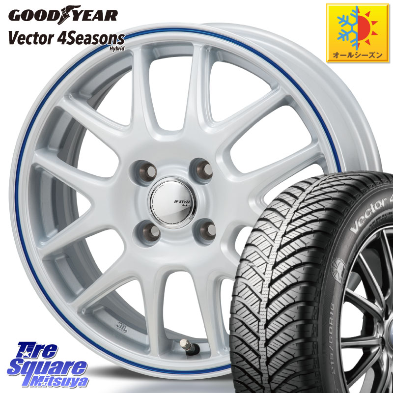 グッドイヤー ベクター Vector 4Seasons Hybrid オールシーズンタイヤ 175/65R15MONZA JP STYLE Jefa ジェファ 15インチ 15X5.5J 43 4穴 100 160系カローラフィールダー GR/GS系フィット クロスビー スイフト4穴 130系ヴィッツ スペイド キューブ CUBE 日産 ポルテ ア|タイヤスクエアミツヤ