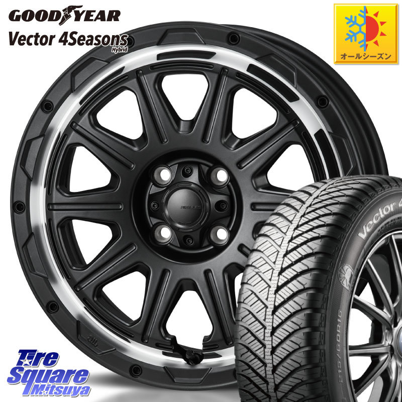 グッドイヤー ベクター Vector 4Seasons Hybrid オールシーズンタイヤ 215/65R16MONZA HI-BLOCK REGULES 16インチ 16X6.0J 40 4穴 100 ロッキー ガソリン車 4穴 ライズ ガソリン車 4穴|タイヤスクエアミツヤ