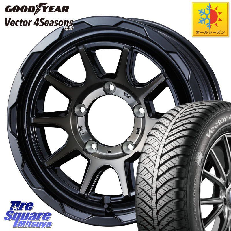 グッドイヤー ベクター Vector 4Seasons Hybrid オールシーズンタイヤ 215/65R16 WEDS マッドヴァンス 06 MUD VANCE 06 ウエッズ 16インチ 16 X 5.5J +22 5穴 139.7 ジムニー専用(要オーバーフェンダー等)