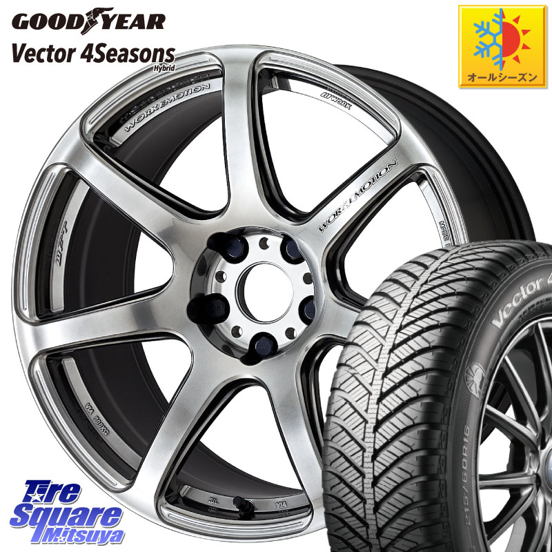 グッドイヤー ベクター Vector 4Seasons Hybrid オールシーズンタイヤ 235/50R18 WORK ワーク EMOTION エモーション T7R 18インチ 18 X 7.5J +38 5穴 114.3 30系アルファード 30系ヴェルファイア 20系アルファード