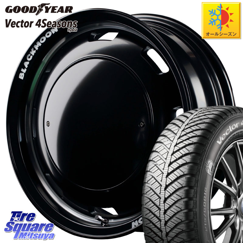 グッドイヤー ベクター Vector 4Seasons Hybrid オールシーズンタイヤ 215/65R16 MANARAY MID Garcia CISCO BLACKMOON EDITION 16インチ 16 X 5.5J +20 5穴 139.7 ジムニー専用(要オーバーフェンダー等)