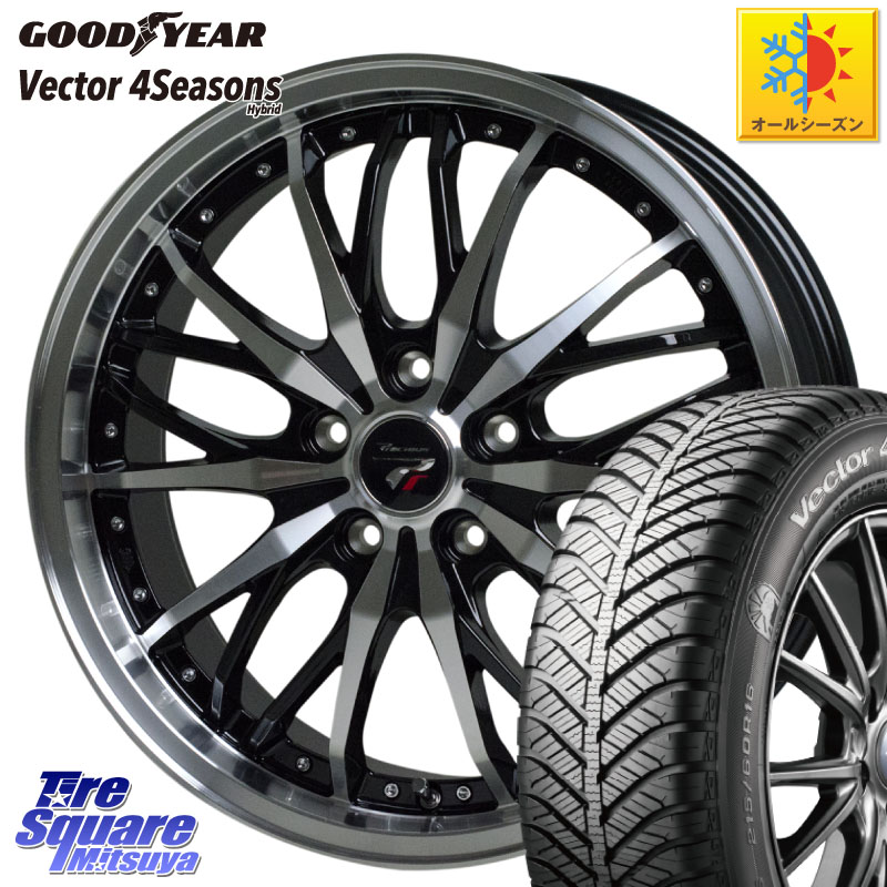 グッドイヤー ベクター Vector 4Seasons Hybrid オールシーズンタイヤ 215/55R17HotStuff Precious プレシャス HM3 HM-3 17インチ 17X6.5J 53 5穴 114.3 WR-V RC系オデッセイ前期 オデッセイ|タイヤスクエアミツヤ