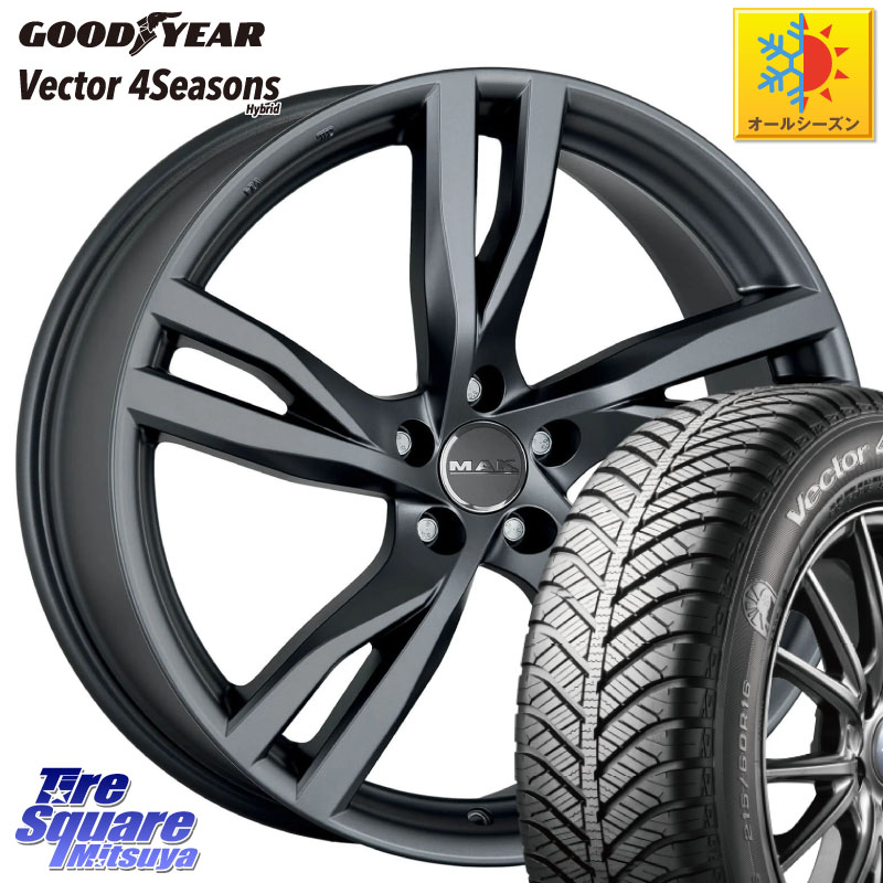 グッドイヤー ベクター Vector 4Seasons Hybrid オールシーズンタイヤ 205/55R16阿部商会 MAK STOCKHOLM ホイール 16インチ 16X7.0J(VOL V40 MB4) 50 5穴 108 VOLVO ボルボ V40|タイヤスクエアミツヤ