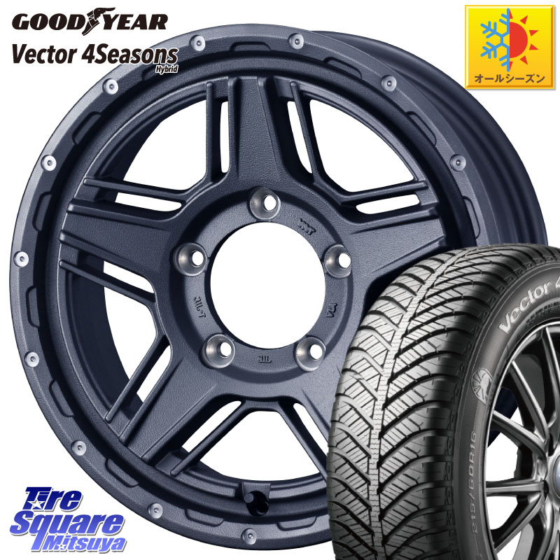 グッドイヤー ベクター Vector 4Seasons Hybrid オールシーズンタイヤ 215/65R16 WEDS 40545 マッドヴァンス MUD VANCE 07 16インチ 16 X 5.5J +22 5穴 139.7 ジムニー専用(要オーバーフェンダー等)