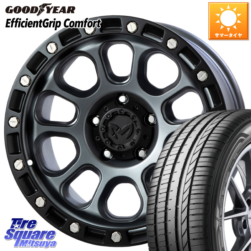 MKW M204 ドライグレー 17インチ 17 X 8.0J +38 5穴 114.3 グッドイヤー EffcientGrip Comfort サマータイヤ 215/55R17