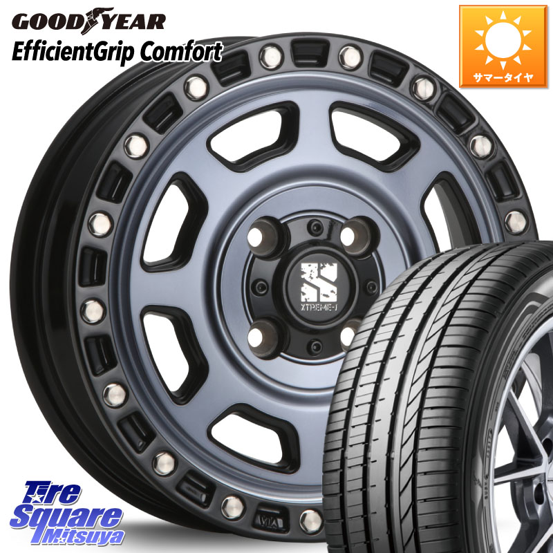 MLJ XJ07 XTREME-J 4H IND エクストリームJ 14インチ 14 X 4.5J +43 4穴 100 グッドイヤー EffcientGrip Comfort サマータイヤ 155/55R14