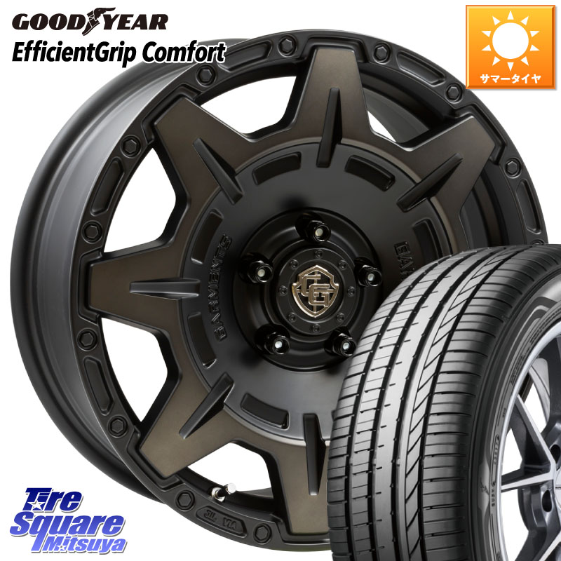 グッドイヤー EffcientGrip Comfort サマータイヤ 215/45R17WEDS CROSS OVER GARMENTS StyleM 17インチ 17X7.0J 35 5穴 114.3|タイヤスクエアミツヤ