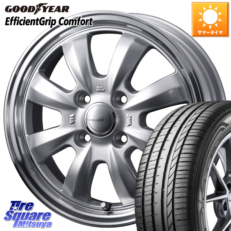 WEDS GYRAFT 8S ホイール 15インチ 15 X 5.5J +42 4穴 100 グッドイヤー EffcientGrip Comfort サマータイヤ 165/55R15