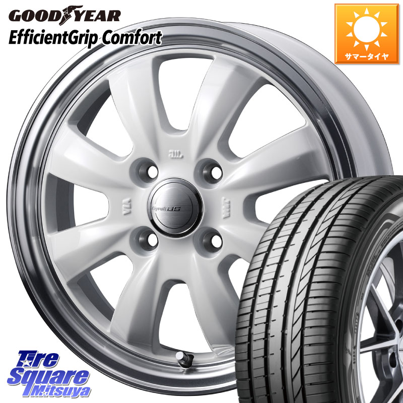 WEDS GYRAFT 8S ホイール 15インチ 15 X 5.5J +42 4穴 100 グッドイヤー EffcientGrip Comfort サマータイヤ 165/55R15