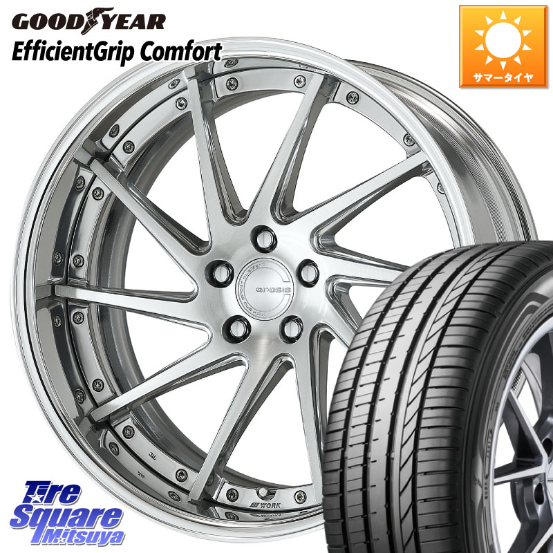 WORK GNOSIS CVS O Disk 19インチ 2ピース 19 X 8.5J +50 5穴 114.3 グッドイヤー EffcientGrip Comfort サマータイヤ 235/35R19 FL系シビック