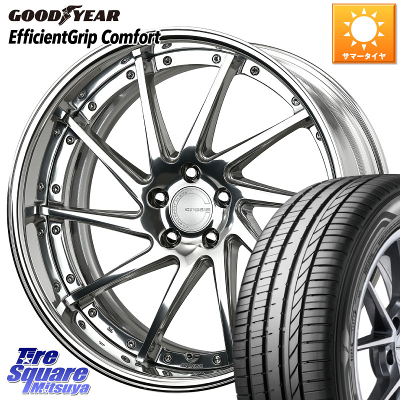 グッドイヤー EffcientGrip Comfort サマータイヤ 225/45R19WORK GNOSIS CVS O Disk 19インチ 2ピース 19X7.5J 40 5穴 114.3 カローラクロス スカイラインセダン 日産｜タイヤスクエアミツヤ