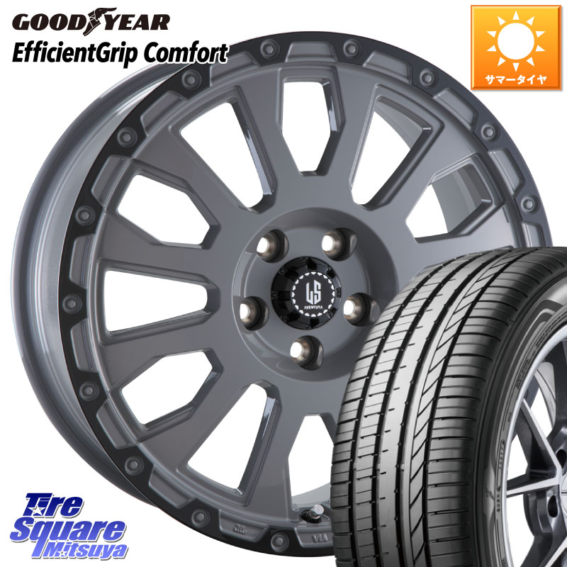 阿部商会 LA STRADA AVENTURA アヴェンチュラ 18インチ 18 X 8.0J +40 5穴 114.3 グッドイヤー EffcientGrip Comfort サマータイヤ 225/40R18