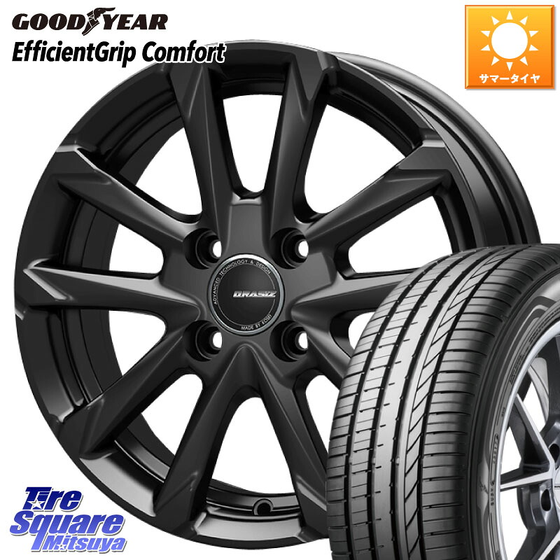 グッドイヤー EffcientGrip Comfort サマータイヤ 165/60R14KOSEI QGC400B QRASIZ GC36F クレイシズ ホイール 14インチ 14X4.5J 45 4穴 100 トッポBJ エブリイ ワゴン|タイヤスクエアミツヤ