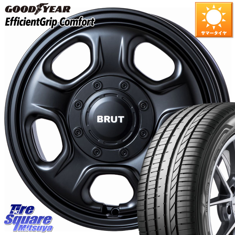 BRUT ブルート BR-33 BR33 ホイール 14インチ 14 X 4.5J +45 4穴 100 グッドイヤー EffcientGrip Comfort サマータイヤ 165/60R14