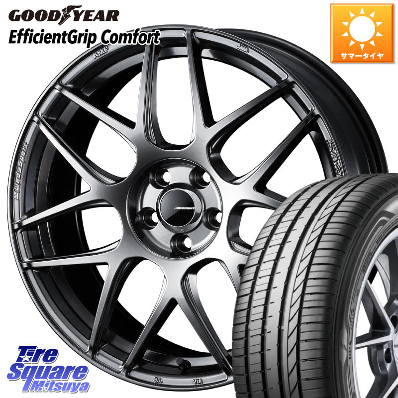 グッドイヤー EffcientGrip Comfort サマータイヤ 215/55R17WEDS WedsSport SA-27R SA27R ウェッズ スポーツ ホイール 17インチ 17X7.0J 53 5穴 114.3 ヤリスクロス WR-V CX-3 RC系オデッセイ前期 エスティマ ティアナ 日産 オデッセイ ヴェゼル VEZEL｜タイヤスクエアミツヤ