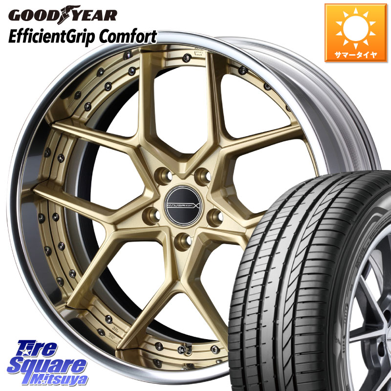 WEDS MAVERICK 1505S S-LoDisk 2ピース ホイール 19インチ 19 X 7.5J +43 5穴 114.3 グッドイヤー EffcientGrip Comfort サマータイヤ 225/35R19 90系ノア ヴォクシー