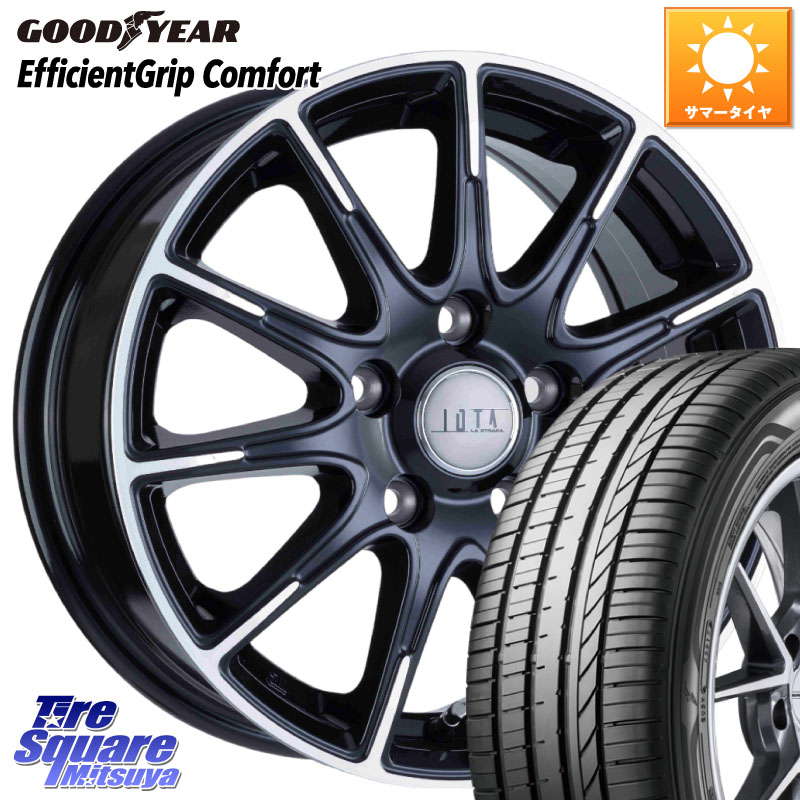 阿部商会 TIRADO IOTA イオタ ホイール 17インチ 17 X 7.0J +53 5穴 114.3 グッドイヤー EffcientGrip Comfort サマータイヤ 225/50R17