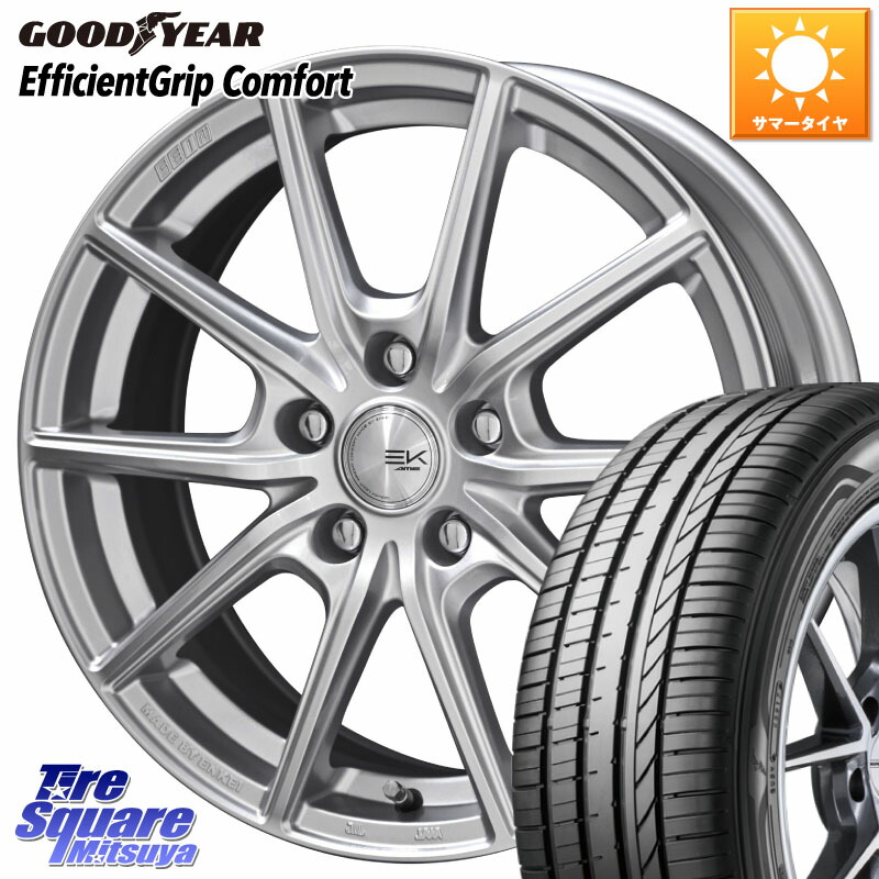 KYOHO SEIN EK ザインEK ホイール 17インチ 17 X 7.0J +42 5穴 114.3 グッドイヤー EffcientGrip Comfort サマータイヤ 215/45R17