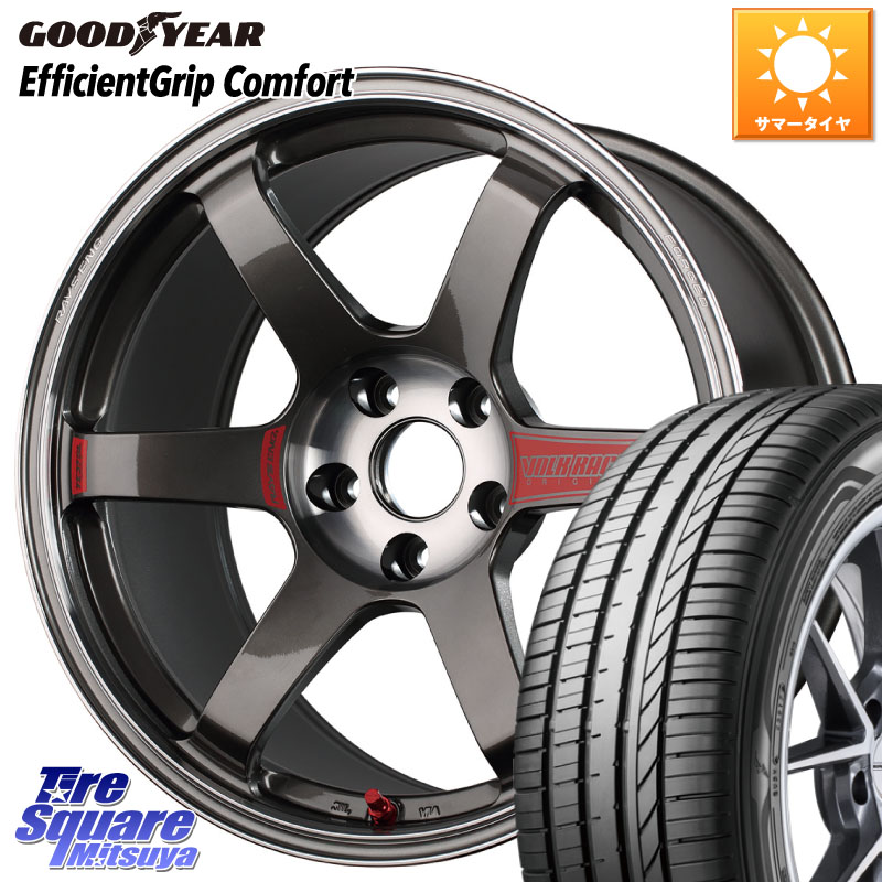 グッドイヤー EffcientGrip Comfort サマータイヤ 195/45R17RAYS 【欠品次回3~4月】 VOLK RACING TE37 SAGA SL TE37 ホイール 17インチ 17X7.5J 43 5穴 114.3｜タイヤスクエアミツヤ