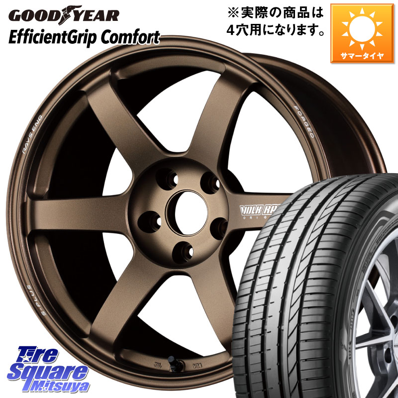 RAYS 【欠品次回要問合せ】 TE37 SAGA S-plus VOLK RACING 鍛造 ホイール 17インチ ◇参考画像 17 X 7.0J +45 4穴 100 グッドイヤー EffcientGrip Comfort サマータイヤ 215/40R17