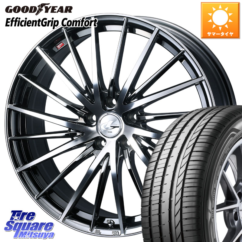 WEDS LEONIS FR レオニス FR ホイール 20インチ 20 X 8.5J +35 5穴 114.3 グッドイヤー EffcientGrip Comfort サマータイヤ 245/35R20 30系アルファード 30系ヴェルファイア 20系アルファード