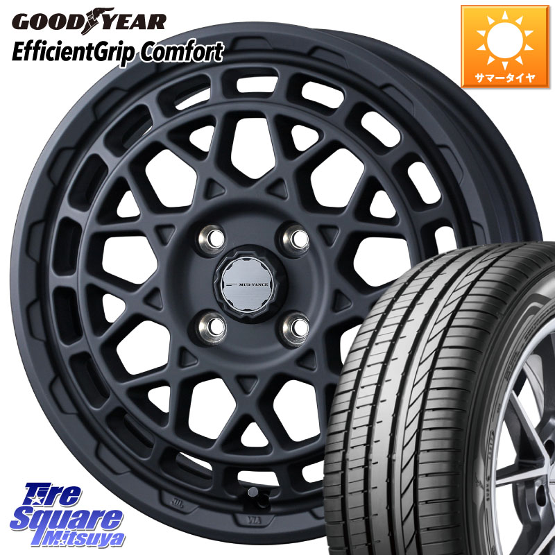 WEDS MUDVANCE X TYPE M ホイール 14インチ マッドヴァンス 14 X 4.5J +45 4穴 100 グッドイヤー EffcientGrip Comfort サマータイヤ 165/60R14