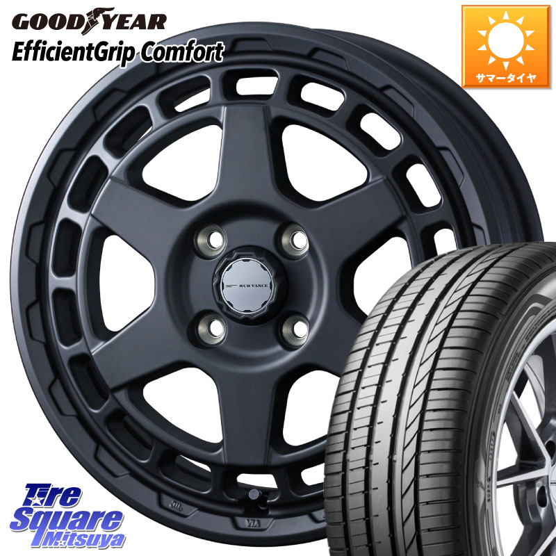 WEDS MUDVANCE X TYPE S ホイール 14インチ マッドヴァンス 14 X 4.5J +45 4穴 100 グッドイヤー EffcientGrip Comfort サマータイヤ 165/60R14