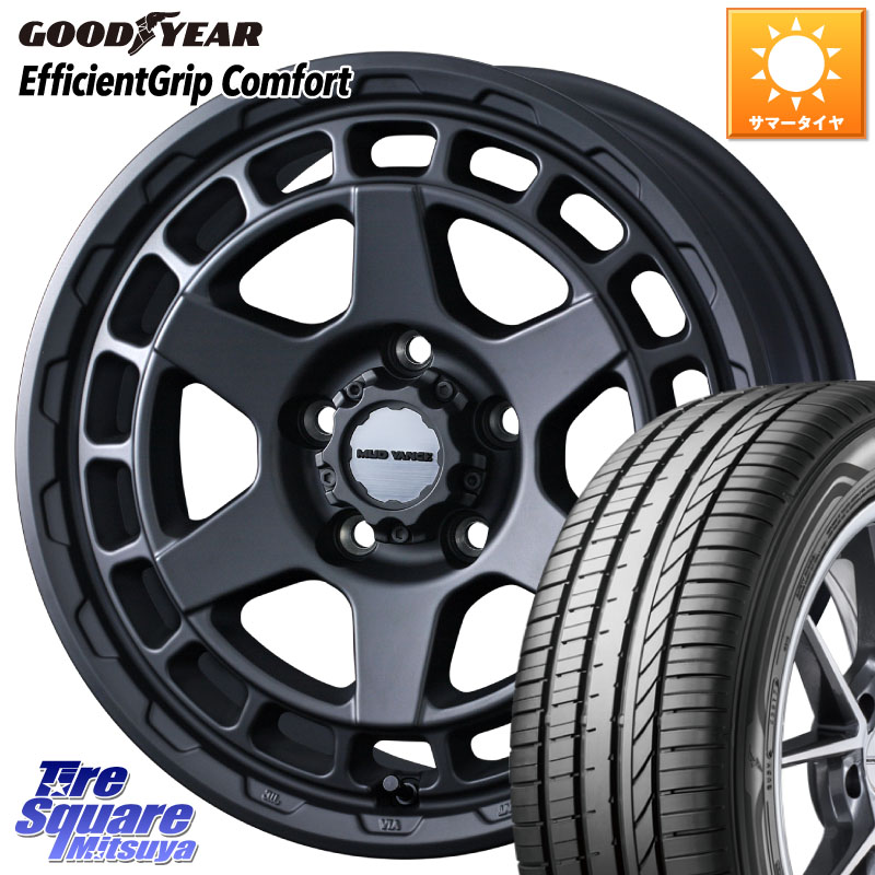 グッドイヤー EffcientGrip Comfort サマータイヤ 215/50R17WEDS MUDVANCE X TYPE S ホイール 17インチ マッドヴァンス タイプS 17X7.0J 38 5穴 114.3 ZE1リーフ プリウスアルファ SAI シビック インサイト｜タイヤスクエアミツヤ