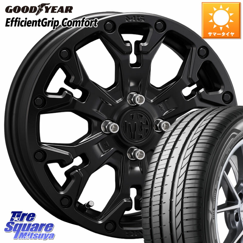 CRIMSON MG GOLEM Jr ホイール 16インチ 16 X 6.0J +38 4穴 100 グッドイヤー EffcientGrip Comfort サマータイヤ 165/50R16 ミラージュ