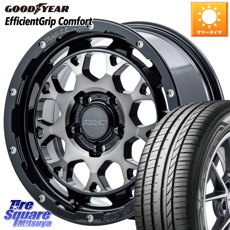 グッドイヤー EffcientGrip Comfort サマータイヤ 215/45R17RAYS 【欠品次回2月末】 TEAM DAYTONA M9+ ホイール 17インチ 17X7.0J 40 5穴 114.3 リーフ LEAF 日産 ブレイド オーリス カローラルミオン|タイヤスクエアミツヤ