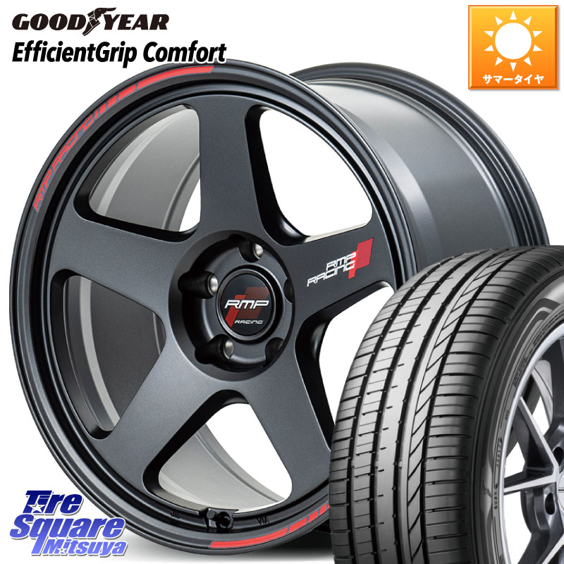 グッドイヤー EffcientGrip Comfort サマータイヤ 245/40R18MANARAY MID RMP RACING TR50 ホイール 18インチ レーシング 18X8.5J(FL) 45 5穴 120 FL5シビックTypeRブレンボキャリパー対応|タイヤスクエアミツヤ