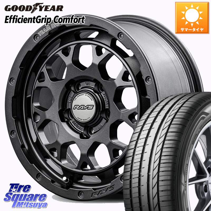 RAYS 【欠品次回8~9月】 TEAM DAYTONA M9+ Spec M ホイール 18インチ 18 X 7.5J +38 5穴 114.3 グッドイヤー EffcientGrip Comfort サマータイヤ 215/45R18 リーフ