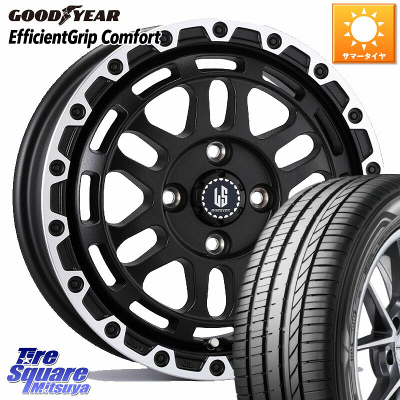 阿部商会 LA STRADA DISCOVER ホイール 14インチ 14 X 4.5J +45 4穴 100 グッドイヤー EffcientGrip Comfort サマータイヤ 155/55R14