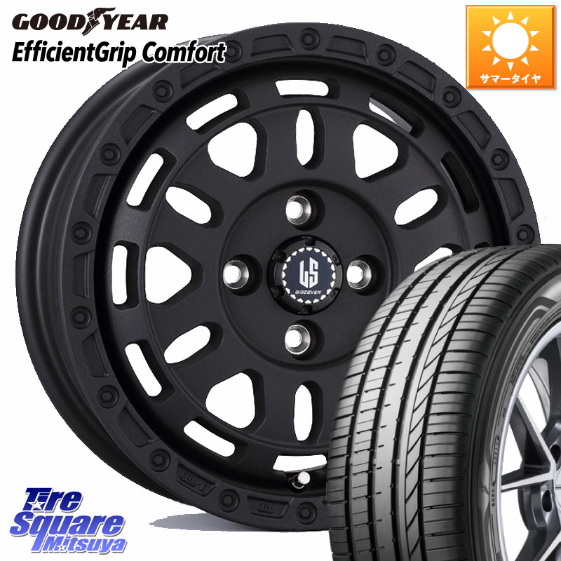 阿部商会 LA STRADA DISCOVER ホイール 14インチ 14 X 4.5J +45 4穴 100 グッドイヤー EffcientGrip Comfort サマータイヤ 155/65R14 デリカミニ2WD タント スペーシア サクラ ハイゼット アゲトラCustom車用※軽自動車専用ホイール※