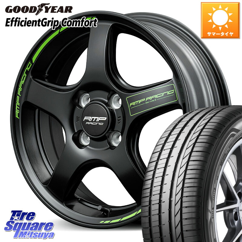 MANARAY MID RMP RACING R50 TypeS ホイール 15インチ レーシング 15 X 5.0J +45 4穴 100 グッドイヤー EffcientGrip Comfort サマータイヤ 175/65R15
