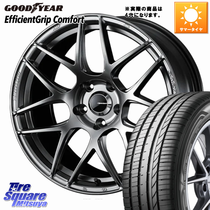 WEDS 74202 SA-27R PSB ウェッズ スポーツ ホイール 15インチ 15 X 6.0J +38 4穴 100 グッドイヤー EffcientGrip Comfort サマータイヤ 175/65R15 アクア 130系ヴィッツ