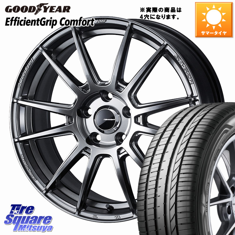 WEDS WedsSport SA-62R ホイール 15インチ 15 X 6.0J +38 4穴 100 グッドイヤー EffcientGrip Comfort サマータイヤ 175/65R15 アクア 130系ヴィッツ