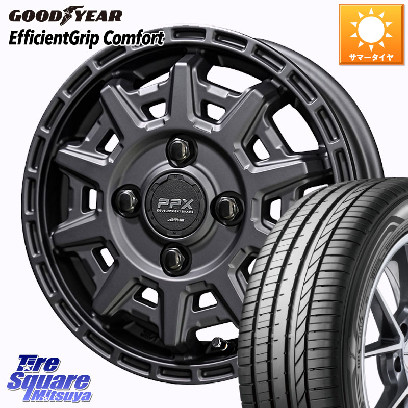 グッドイヤー EffcientGrip Comfort サマータイヤ 155/55R14KYOHO PPX D10X ホイール 14インチ 14X4.5J 48 4穴 100｜タイヤスクエアミツヤ