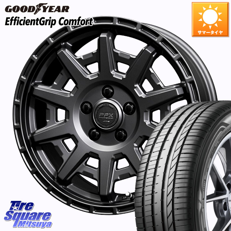KYOHO PPX D10X ホイール 15インチ 15 X 6.0J +45 5穴 100 グッドイヤー EffcientGrip Comfort サマータイヤ 195/65R15