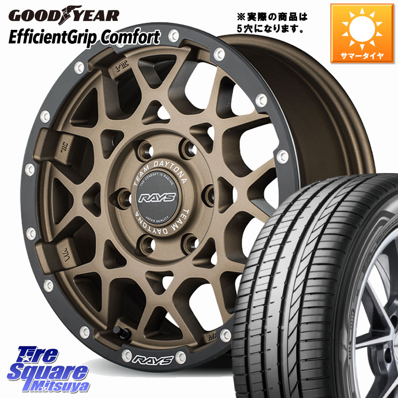 RAYS 【欠品次回4~5月】 M8 TEAM DAYTONA ホイール 17インチ 17 X 7.0J +32 5穴 114.3 グッドイヤー EffcientGrip Comfort サマータイヤ 215/55R17