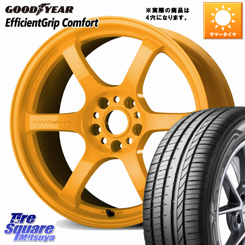 RAYS gramLIGHTS 57DR 2324 LIMITED EDITION ホイール 18インチ 18 X 8.5J +37 5穴 114.3 グッドイヤー EffcientGrip Comfort サマータイヤ 235/50R18 30系アルファード 30系ヴェルファイア 20系アルファード