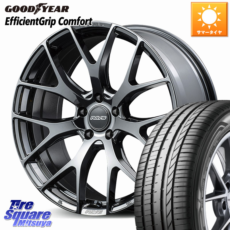 グッドイヤー EffcientGrip Comfort サマータイヤ 225/35R19RAYS 【欠品次回2月末】 HOMURA 2x7FT ホイール 19インチ 19X8.0J 45 5穴 114.3 90系ノア/ヴォクシー ZE1リーフ ノア NOAH ジェイド インサイト｜タイヤスクエアミツヤ
