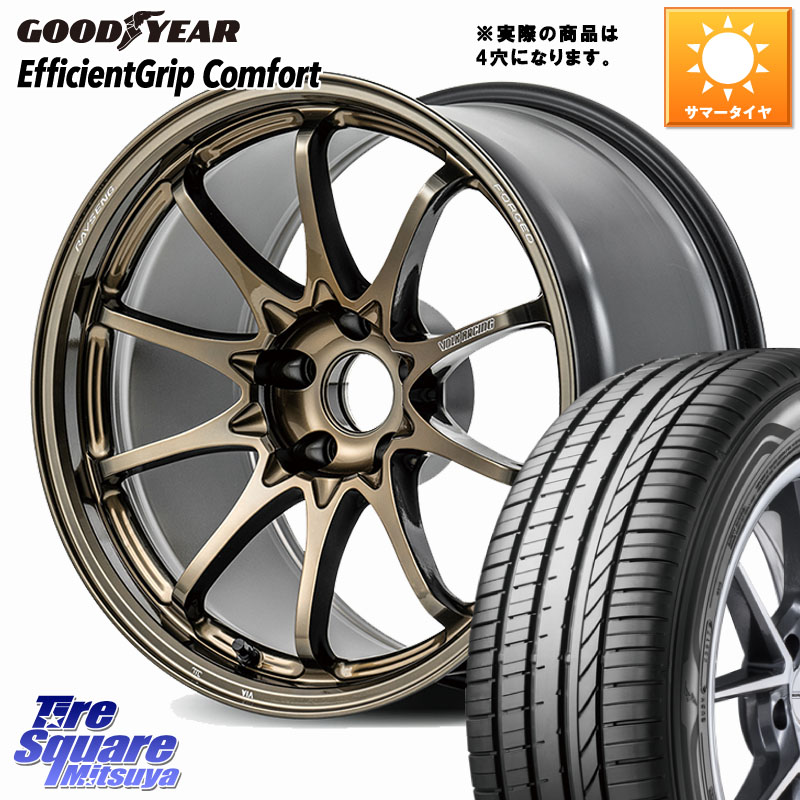 RAYS 【欠品次回要問合せ】 CE28N-plus VOLK RACING 鍛造 ホイール 17インチ ◇参考画像 17 X 8.0J +34 4穴 100 グッドイヤー EffcientGrip Comfort サマータイヤ 205/45R17 ロードスター(ローダウン等)