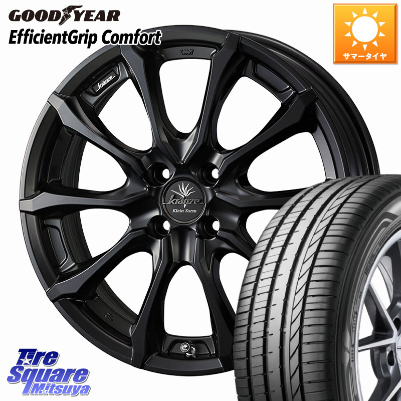 WEDS Kranze Versam 030EVO ホイール 16インチ クレンツェ ヴェルサム 16 X 6.0J +40 4穴 100 グッドイヤー EffcientGrip Comfort サマータイヤ 195/45R16 M900系タンク・ルーミー E11ノート ダイハツ トールM900S・M910S スバル ジャスティM900F・M910F