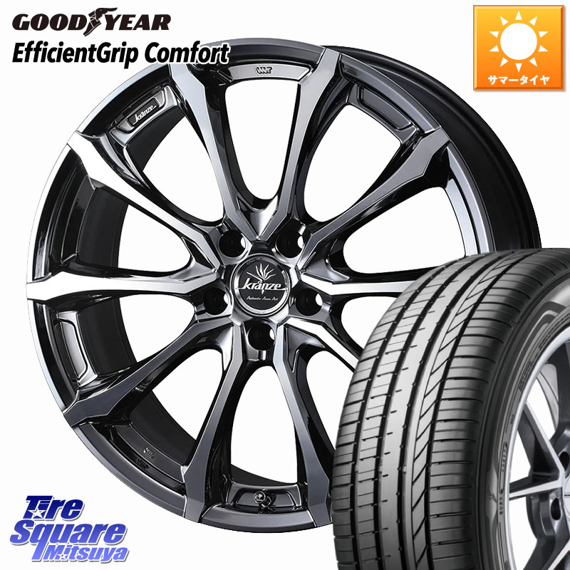 グッドイヤー EffcientGrip Comfort サマータイヤ 235/35R19WEDS Kranze Versam 030EVO ホイール 19インチ クレンツェ ヴェルサム 19X8.0J 48 5穴 114.3 FL系シビック MAZDA3 シビック|タイヤスクエアミツヤ