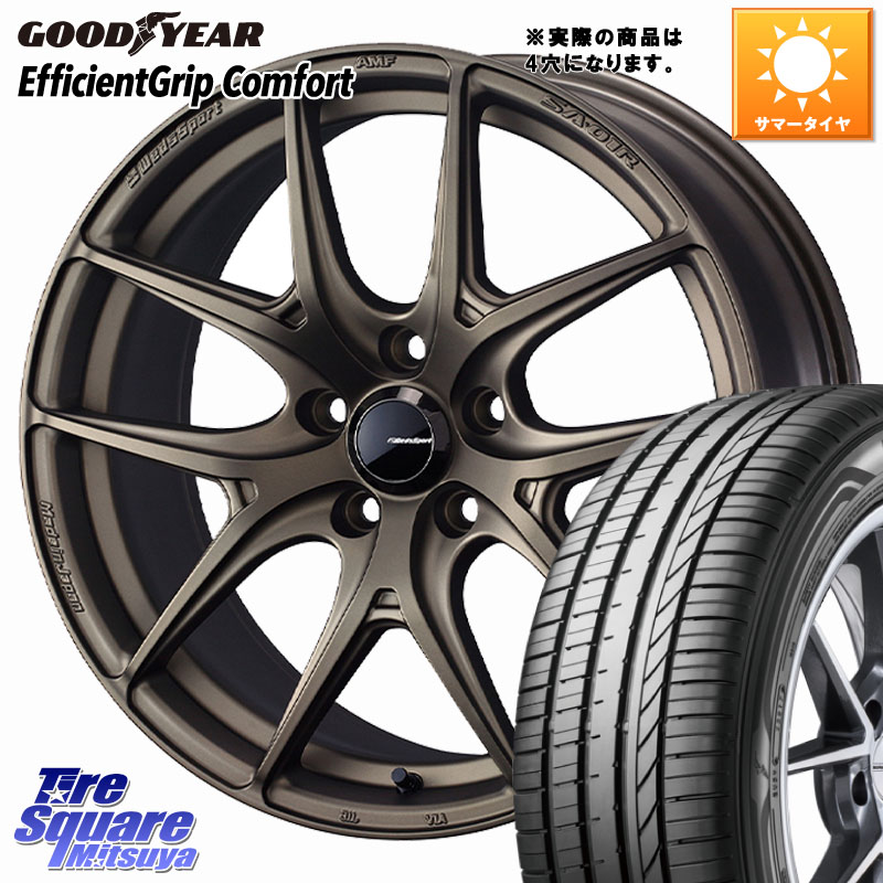 WEDS WedsSport SA-01R ホイール 16インチ ウェッズ スポーツ 16 X 6.5J +50 4穴 100 グッドイヤー EffcientGrip Comfort サマータイヤ 195/60R16 E13ノートクロスオーバー