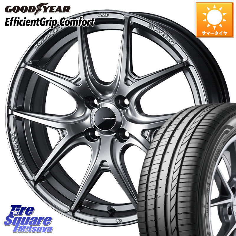 WEDS WedsSport SA-01R ホイール 15インチ ウェッズ スポーツ 15 X 6.0J +38 4穴 100 グッドイヤー EffcientGrip Comfort サマータイヤ 175/65R15 アクア 130系ヴィッツ